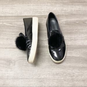 Michael Kors Collection Eddy Sneakers Black Leather 5.5